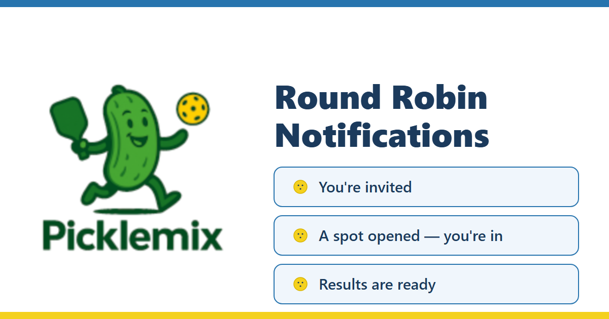 Round Robin - notification details