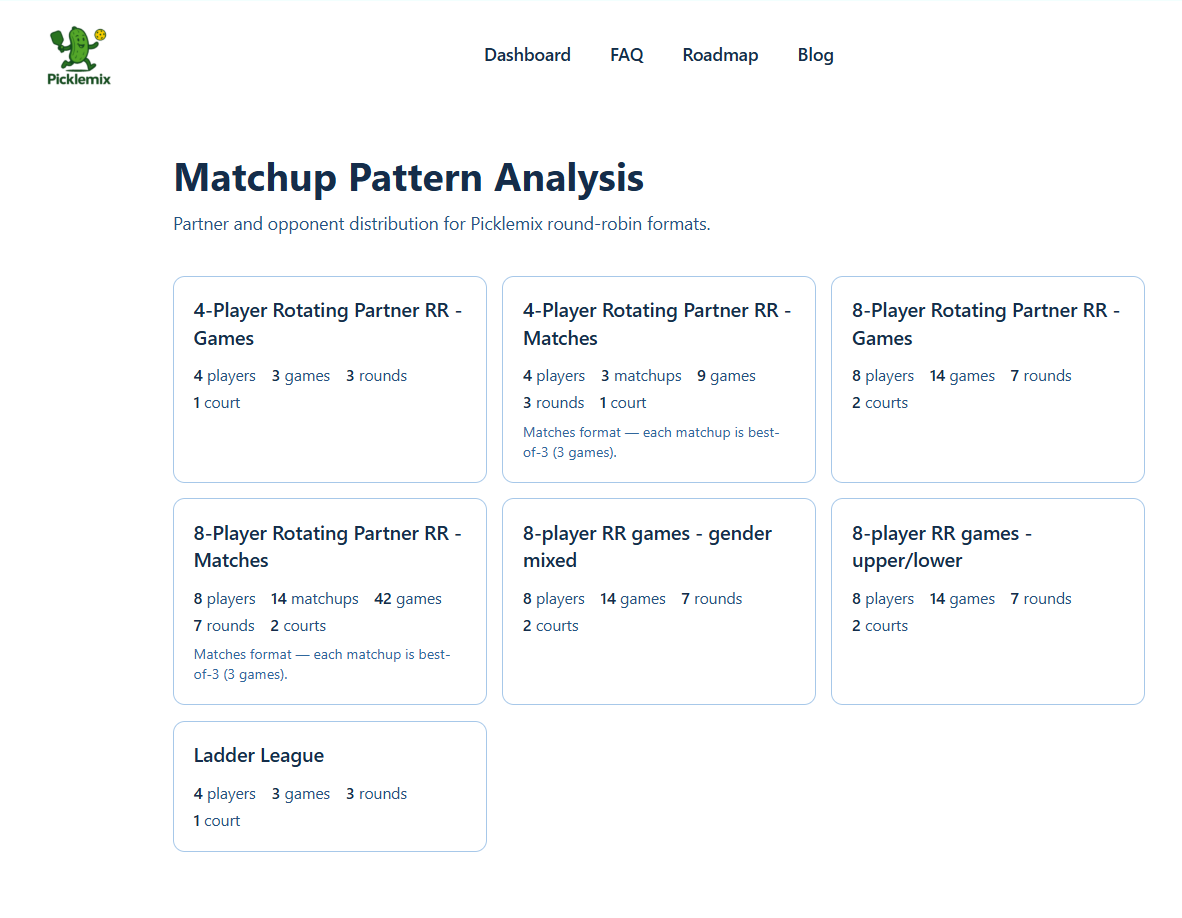 Matchups - technical event explainers 