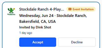 A real event-invitation card in Picklemix